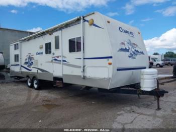  Salvage Keystone Cougar Rv