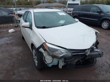  Salvage Toyota Corolla