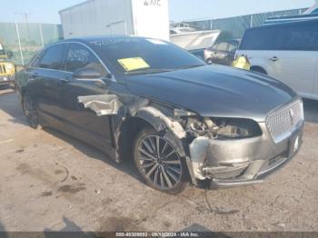  Salvage Lincoln MKZ Hybrid