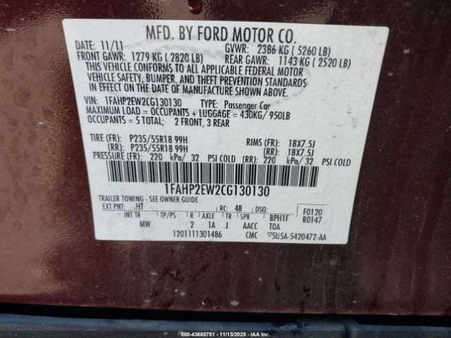 Ford Taurus Sel Image 16