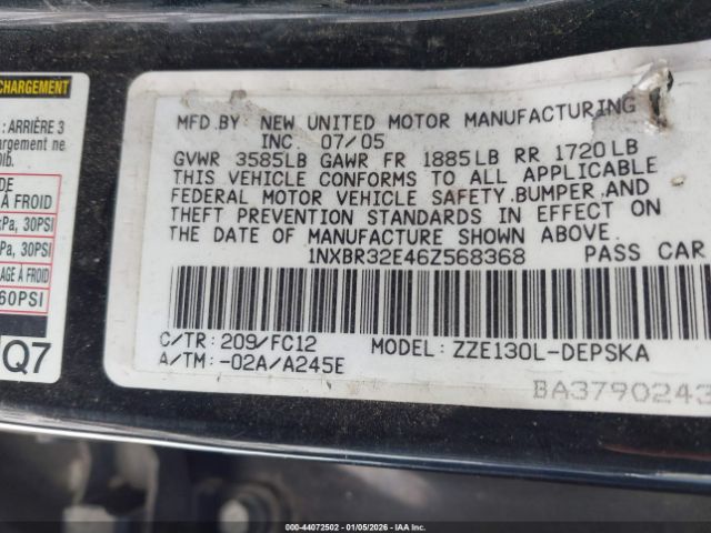 Toyota Corolla S Image 6