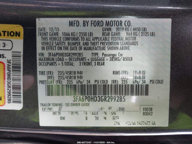 Ford Fusion Se Image 8